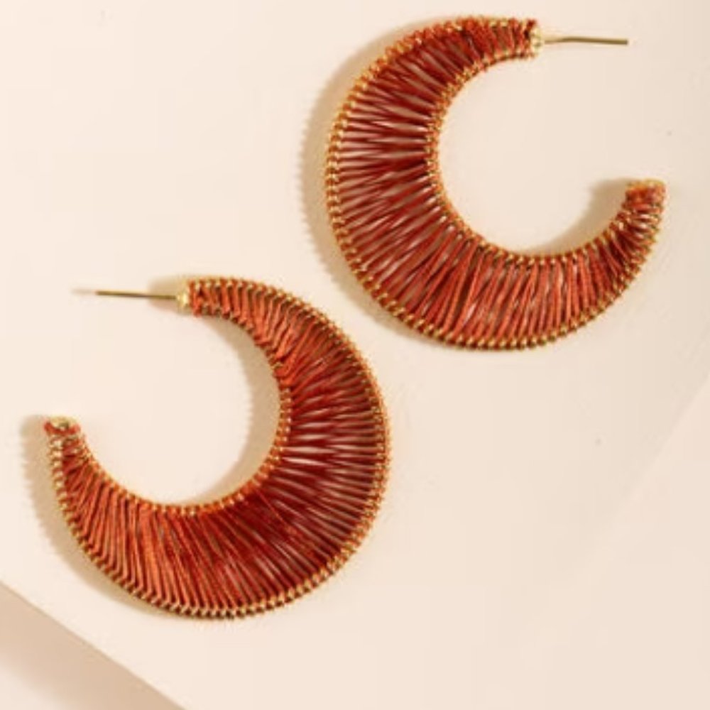 Bella Flat Hoop Earrings